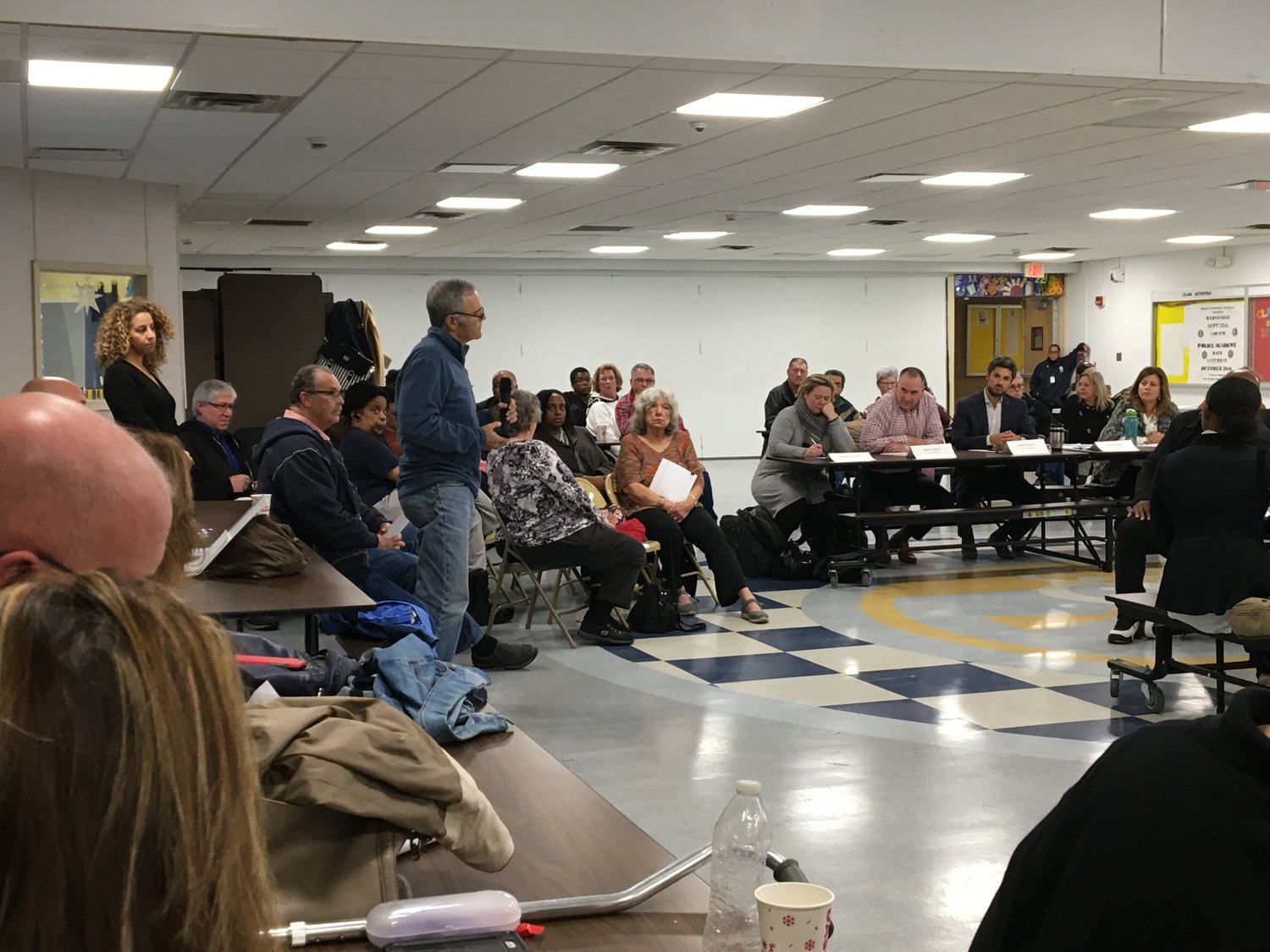 Baldwin Civic Association Vice President Steve Greenfield shared his concerns during the public comment period of the first Baldwin Downtown Revitalization Initiative Local Planning Committee meeting on Nov. 7.
