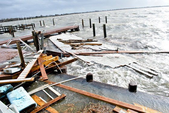 Hurricane Sandy ripped across the South Shore on Oct. 29, 2012.